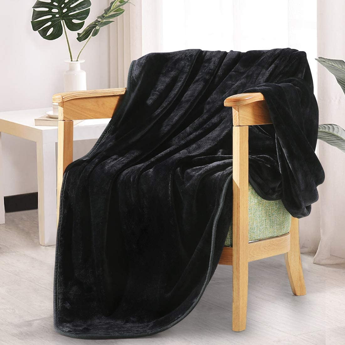 Black sofa blanket hotsell
