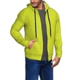 thumbnail image 2 of Vsdgher Yellow Mens Hoodies Zip Hoodie, Hoodies for Men, Zip-up Hooded Sweatshirt-Medium, 2 of 5