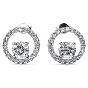 Cate & Chloe Reign 18k White Gold Plated Jewelry Set with Swarovski Crystals Gift for Women