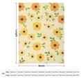 thumbnail image 2 of Floral Colorful Flower Print Blanket Warm Throw Blanket Soft Flannel Lightweight Throw Blankets Couch Bed Travel Bedding Room Decor for Kids Teens Adults, 2 of 7