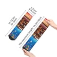 thumbnail image 2 of Goofa Animals On Noah's Ark2 Pattern Non Slip Socks with Grips for Elderly, Crew Socks Yoga Hospital Socks Cushioned Sole Gripper Socks for Men Women, 2 of 5