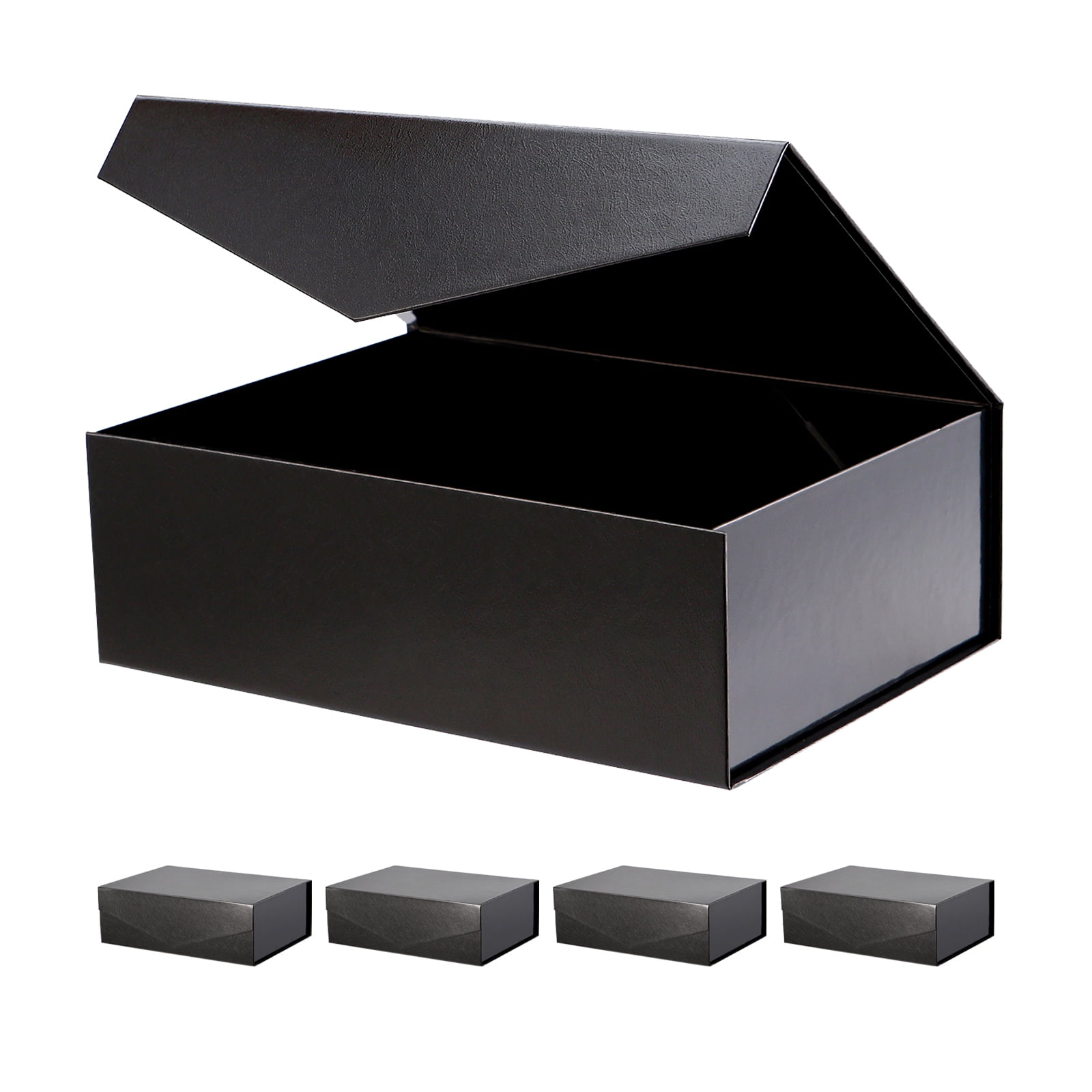 5 Large Gift Boxes With Lids 11 5x8 1x3 8 Inches Black Gift Boxes 5-large-gift-boxes-with-lids-11-5x8-1x3-8-inches-black-gift-boxes