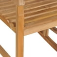 thumbnail image 4 of vidaXL Rocking Chair with Green Cushion Solid Teak Wood, 4 of 5