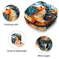 thumbnail image 3 of Horse Sanitary Napkin Pouch Bag with Plush Fabric, Sponge, and Oxford Cloth Material, 4.7x6.6x6.6 in, Ideal Travel Accessory for Feminine Hygiene Products., 3 of 6