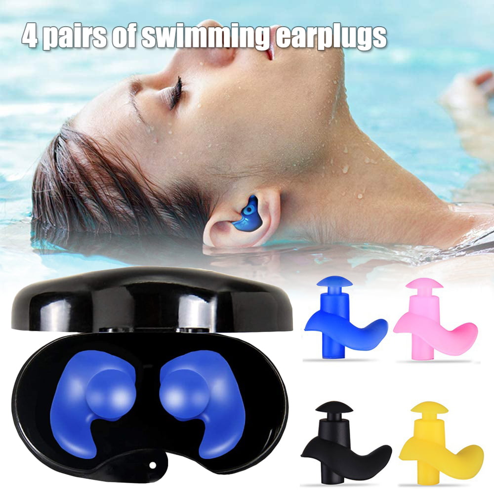 Children Swimming Shower Surfing Reusable Silicone Earplugs 3 Pairs L&T&L Silicone Kids Ear Protection for Adults 