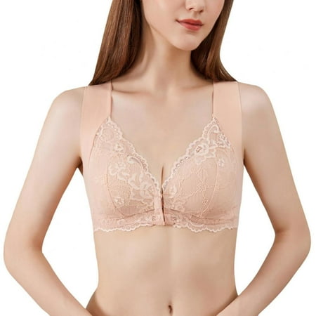 

Women s Front Closure Posture Bra Full Coverage Back Support Comfy
