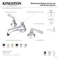 thumbnail image 2 of Kingston Brass KS4462HL 8 in. Widespread Deck Mount Bathroom Faucet, Polished Brass, 2 of 4