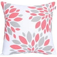 thumbnail image 2 of ANA Printed Cushion cover 18"x18" in Grey-Coral Soft Decorative Square Throw Pillow Covers Cushion Covers Pillowcases | Home Decorations for Sofa, Couch, Bedroom | Indoor & Outdoor Cushion Covers, 2 of 4