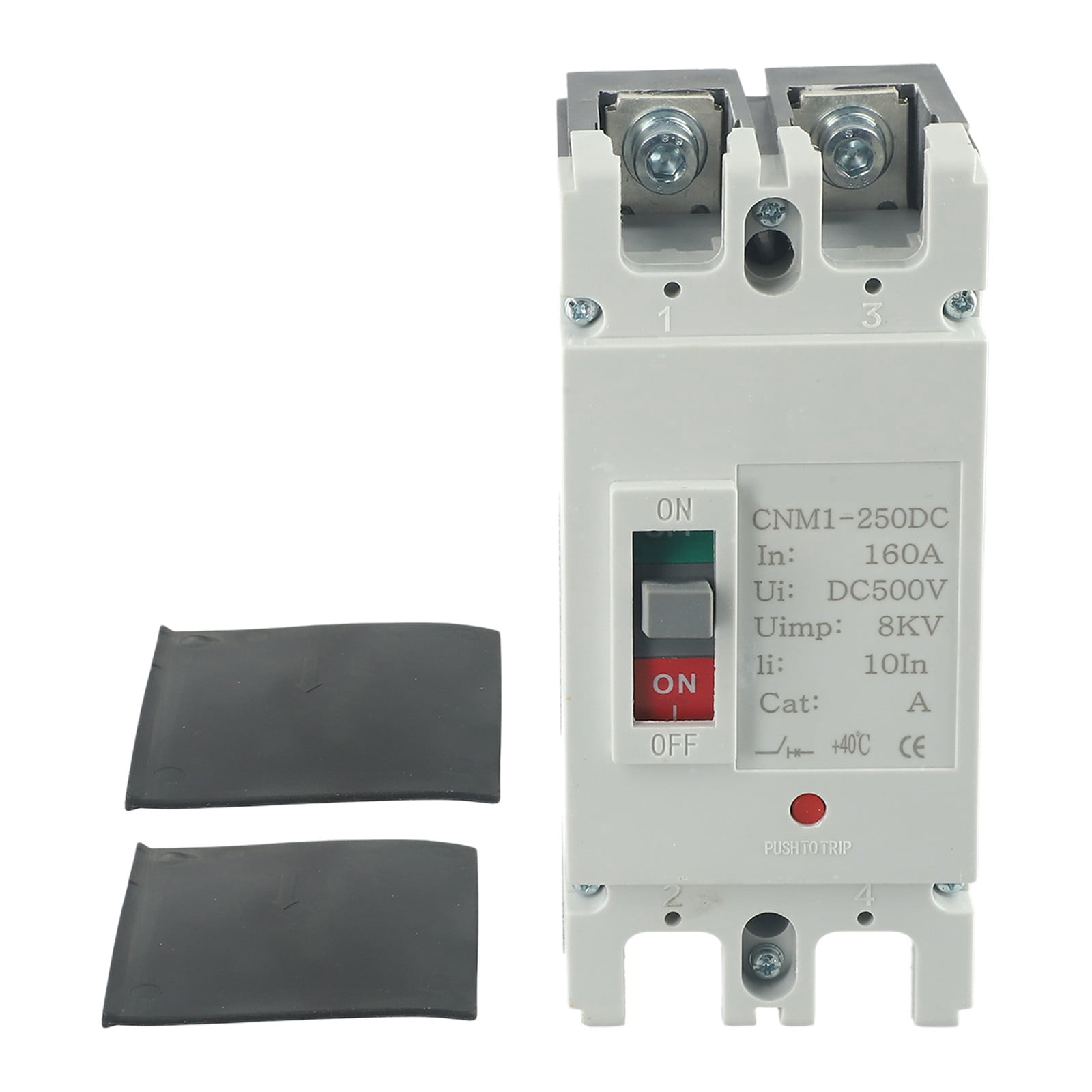DC 500V Circuit Breaker Battery Protector MCCB Solar PV Car Power Short Ciruit Cut Off Circuit Breaker 160A