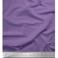 thumbnail image 1 of Soimoi Purple Heavy Satin Fabric Floral Block Print Fabric by the Yard 54 Inch Wide, 1 of 5