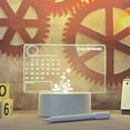 thumbnail image 1 of Ornement de Bureau Tableau de Calendrier Acrylique Transparent Effaçable Rappel Mémo Maison Petit Tableau Blanc de Bureau, 1 of 4