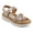 Gold Leather, variant on Ilena Women's Platform Sandals Color: Gold Leather Size: 8.5 WIDE