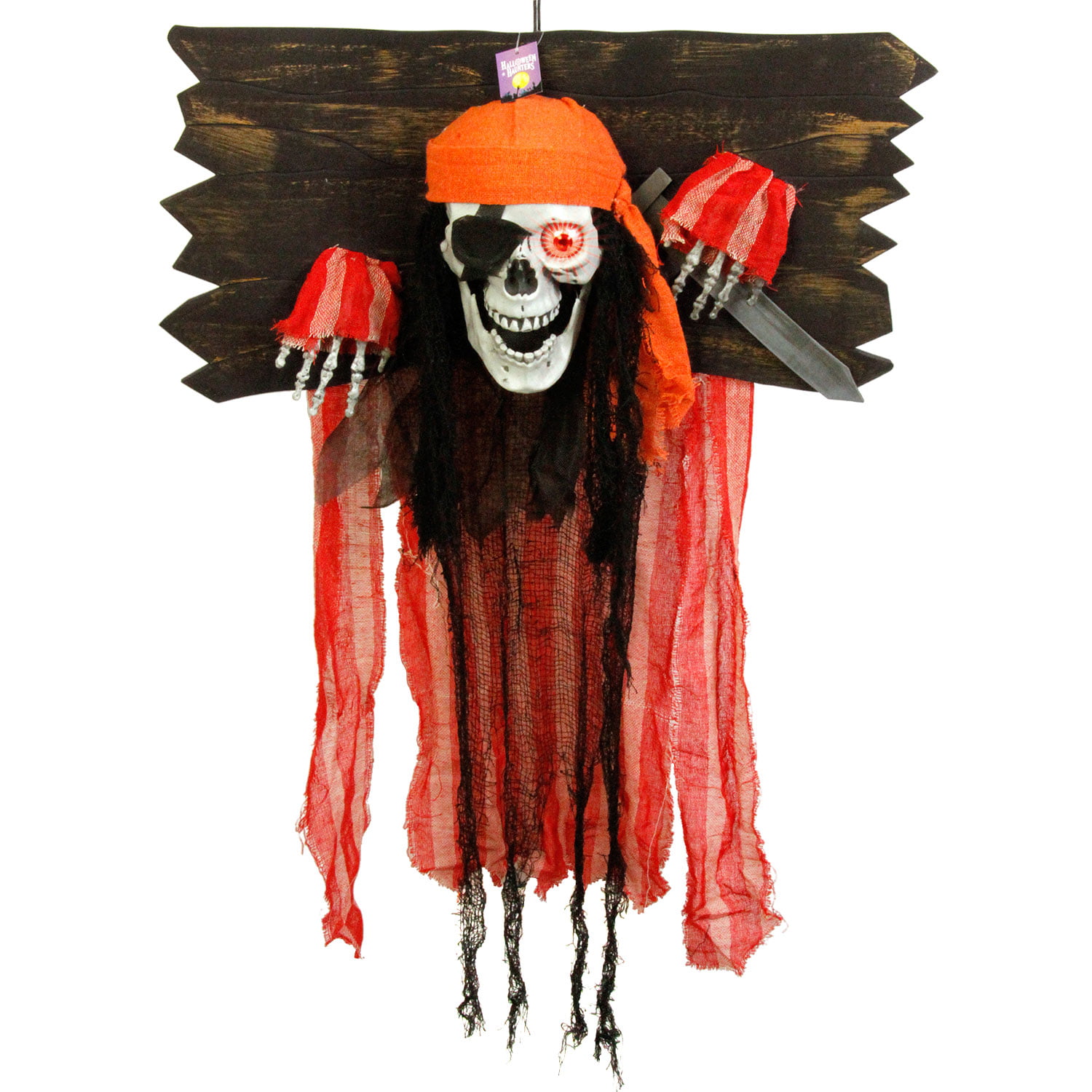 Details about   26 In Standing Peg Creepy Eg Pirate Halloween Indoor Decoration 