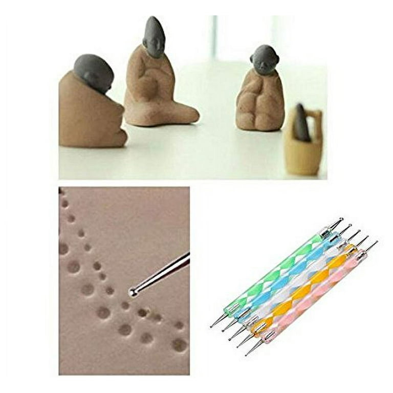 Ball Stylus Dotting Tools Set, 9 Pieces Dotting Sculpting Modeling Tools  for Mandala Rock Painting, Pottery Clay Craft, Embossing Art