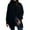 Black, variant on Women's Sweaters Trendy Fall Winter Solid Color Split Hem Turtleneck Pullover Knit Plus Size Fall Tops,Black,L