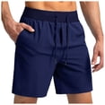 thumbnail image 4 of kamemir Compression Leggings for Men Men Compression Pants Workout Leggings for Running Sports Gym Pants(Navy,L), 4 of 5