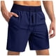 thumbnail image 4 of Pantalones cortos deportivos transpirables para hombre: cintura media, cordón elástico, running/fitness/ciclismo, para todo el verano, 4 of 5
