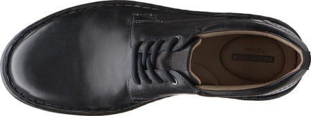 gadson plain oxford, black leather 
