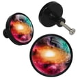 thumbnail image 2 of 4 Pcs Space Galaxy Nebula Knobs for Kitchen Cabinet Cupboard Dresser Bookcase Drawer Pulls Handles Round Home Decor, 2 of 5