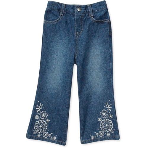 Faded Glory Baby Girls' Embroidered Jeans