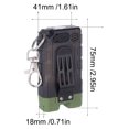 thumbnail image 2 of Linterna LED llavero USB carga zumbador luz para acampar pesca caminar, 2 of 8