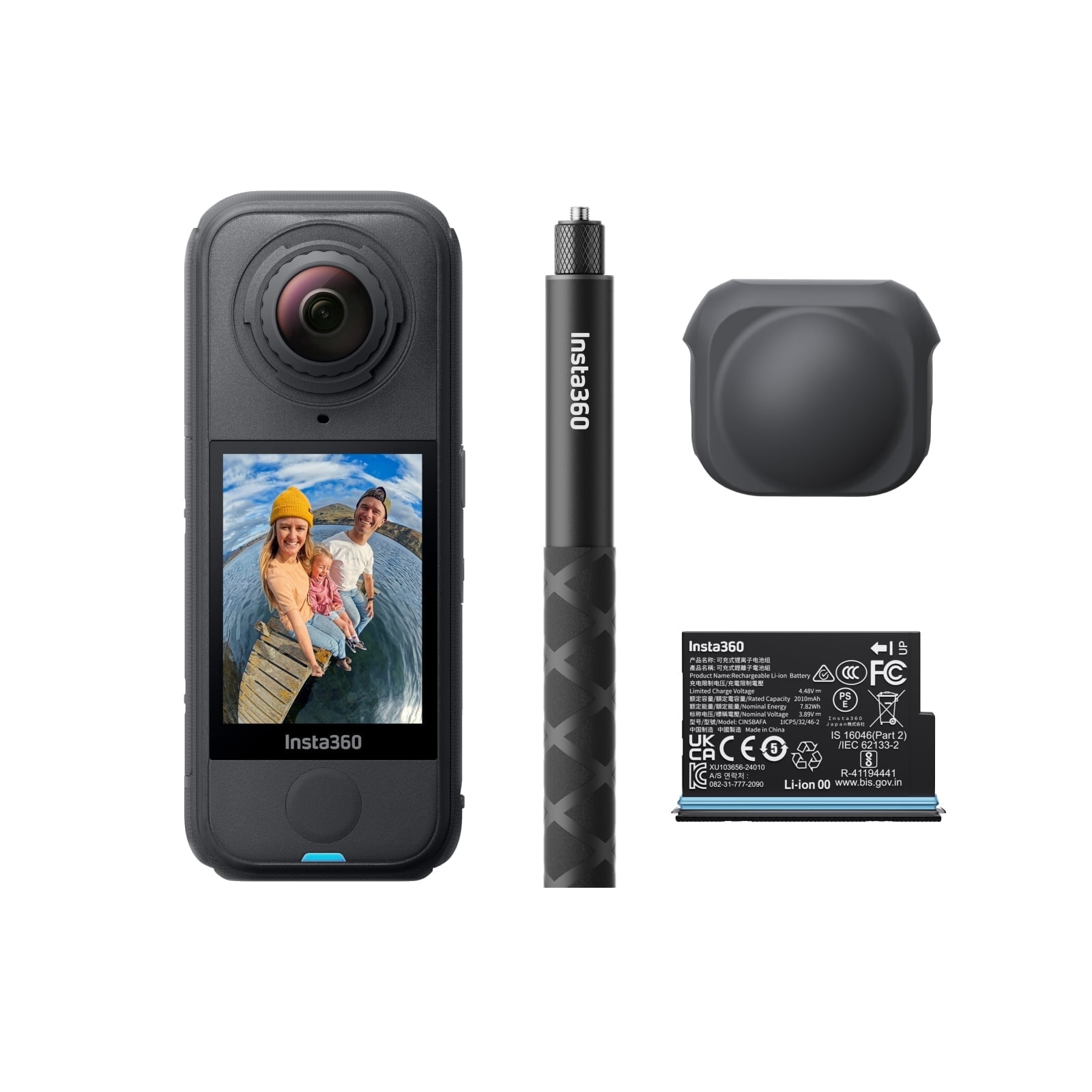 Insta360, Pocket 360 Action Camera, 5.7K 360° Video, Waterproof