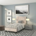 thumbnail image 2 of Flash Furniture Roxbury Twin Size Tufted Upholstered Platform Bed in Beige Fabric, 2 of 5