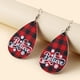 thumbnail image 3 of Pendientes de cuero a cuadros Christmas Believe FLhrweasw Para estrenar, 3 of 3