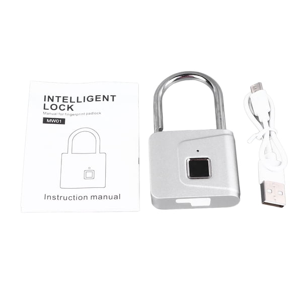 Cerradura de Huellas Dactilares Candado Inteligente sin Llave Candado de Huellas Dactilares Cerradura electrónica Inteligente antirrobo para gabinete de Puerta sin Llave para ANGGREK Otros