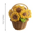 thumbnail image 3 of JJKBVCLO Handmade Crochet Pot Desktop Ornament Decorative Knitted Potted Home Desk Accessory Unique Idea, 3 of 6
