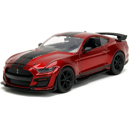 Big Time Muscle 1:24 2020 Ford Mustang Shelby GT 500 Die-cast Car Candy Red, Toys for Kids and Adults(Selections May Vary)