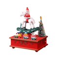 thumbnail image 2 of Christmas Music Box Decoration Accessories Rotating Collectible Desktop Ornament Trojan Snowman, 2 of 9