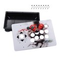 thumbnail image 3 of NATEFEMIN DIY Arcade Joystick Kit Acrylic Panel Case Black White Options 30x20cm 30mm 24mm Button Holes Screws, 3 of 4