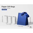 thumbnail image 2 of Paper Gift Bags With Ribbon Handles Set of 10 Blue Bulk Reusable For Gift Wrap Girls Kids Birthday Bridal Shower Party Favors Goodie Bags Candy Christmas 5.91"x3.54"x7.28" Small, 2 of 7