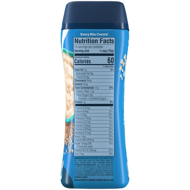 Gerber 2nd Foods Non GMO Multigrain Baby Cereal 8 oz 6 Pack