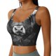 thumbnail image 2 of Fotbe Geometric Bull Design Sujetador Deportivo Largo sin Aros para Mujer con Almohadillas y Soporte Medio, Transpirable y Absorbente, Camiseta Tipo Chaleco o Tank Top-Large, 2 of 8