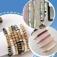 thumbnail image 6 of DIY Jewelry Making Finding Kits Including Polymer Clay Beads Brass Beads CCB Plastic Beads Black 6x1mm Hole: 2mm 2 colors 800pcs/color 1600pcs, 6 of 6