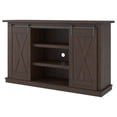 thumbnail image 3 of Signature Design by Ashley Camiburg Farmhouse TV Stand Fits TVs up to 50 with Sliding Barn Doors and Storage Shelves, 3 of 9