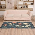 thumbnail image 5 of Fish Cartoon Runner Rug Machine Washable Area Rugs Carpet Non Slip Entryway Mat for Bedroom Entryway Front Door, 5 of 7