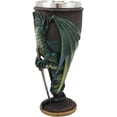 thumbnail image 3 of Ebros Ruth Thompson Dragon's Lair Skull Blade Drake 8oz Wine Goblet Chalice Cup, 3 of 5