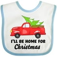 thumbnail image 3 of Inktastic I'll Be Home for Christmas Truck with Tree Boys or Girls Baby Bib, 3 of 4