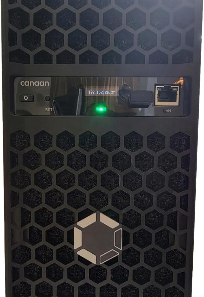 AltairTech.io Canaan Avalon Q Bitcoin Miner 90TH/s SHA-256 ASIC Miner Quiet Bitcoin Miner 1674W 18.6 J/TH Energy Efficient BTC Mining Machine 110V-240V for Home Mining US Plug