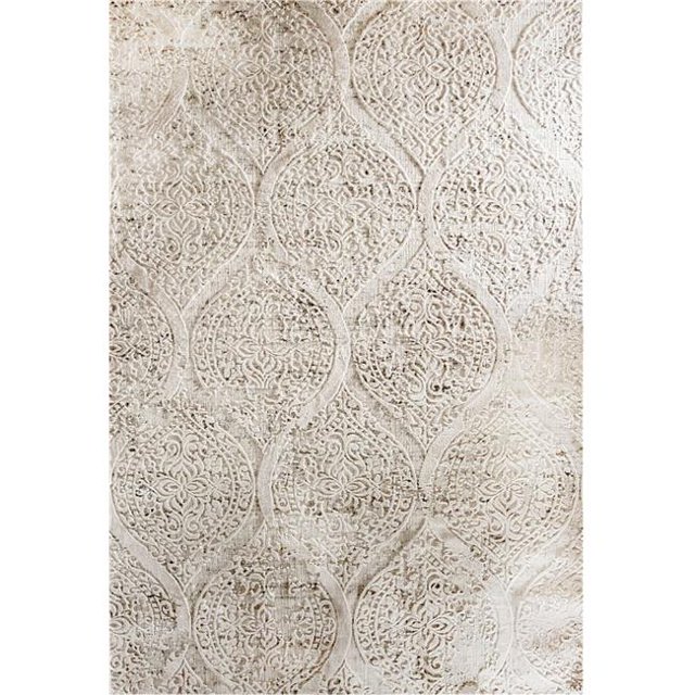 Dynamic Rugs QU2826190100 2 ft. 2 in. x 7 ft.7 in. Quartz 26190 Rectangle Traditional Rug - 100 Ivory