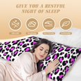 thumbnail image 3 of Body Pillow Cover - Soft Body Pillow Pillowcase, leopard print pink cute stylish Breathable Long Body Pillow Case Cover with Invisible Zipper 20x60in, 3 of 5