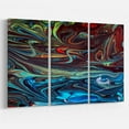 thumbnail image 1 of Design Art Red Blue Acrylic Paint  Canvas Print, 1 of 3