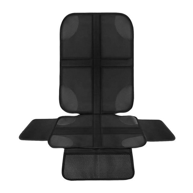 Protector de asiento de coche Protector de asiento de coche para bebé Alfombrilla para asiento trasero antideslizante resistente al desgaste con bolsillo organizador