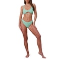 thumbnail image 2 of INSPIRAR CHIC Conjuntos de Bikini de Corte con Espalda al Descubierto para Mujeres de 2 Piezas, Top de Cuello Redondo y Parte Inferior Triangular, Trajes de Baño, Pequeño Verde Menta, 2 of 5