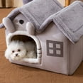 thumbnail image 4 of Casa De Perros Cubierta Cavy Cave Pet House Para Perros Pequeños Con Cubierta Lavable Extraíble De Fondo De Vellón, 4 of 7