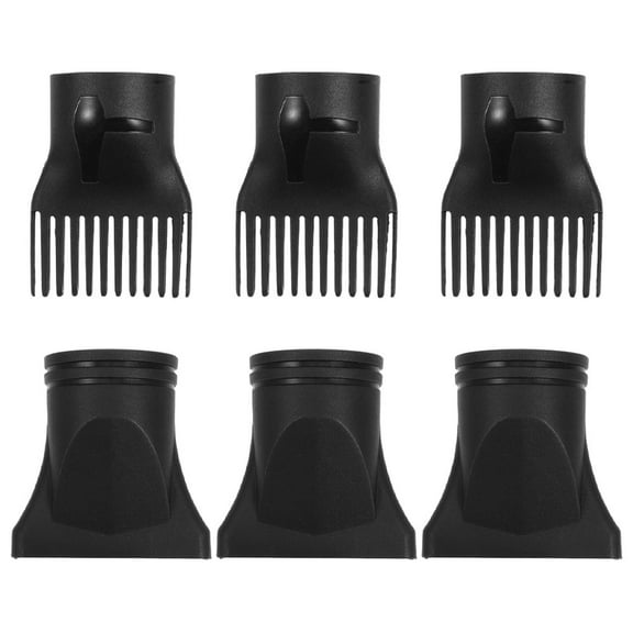 ibasenice Plastic Hair Dryer Nozzle Black Universal Diffuser for Even Heat Distribution and Portability