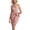 Pink, variant on One-Shoulder Dress for Women, Asymmetric Neck Sleeveless Slim Waist with Tie, Solid Color Cocktail Party Attire in Sage Green